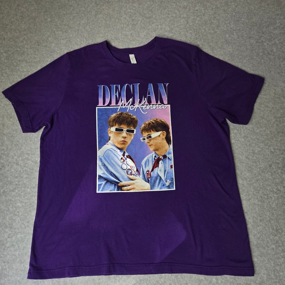 Declan McKenna 2022 Purple Tour Concert T-Shirt Band Tee Graphic Tee - Size 2XL